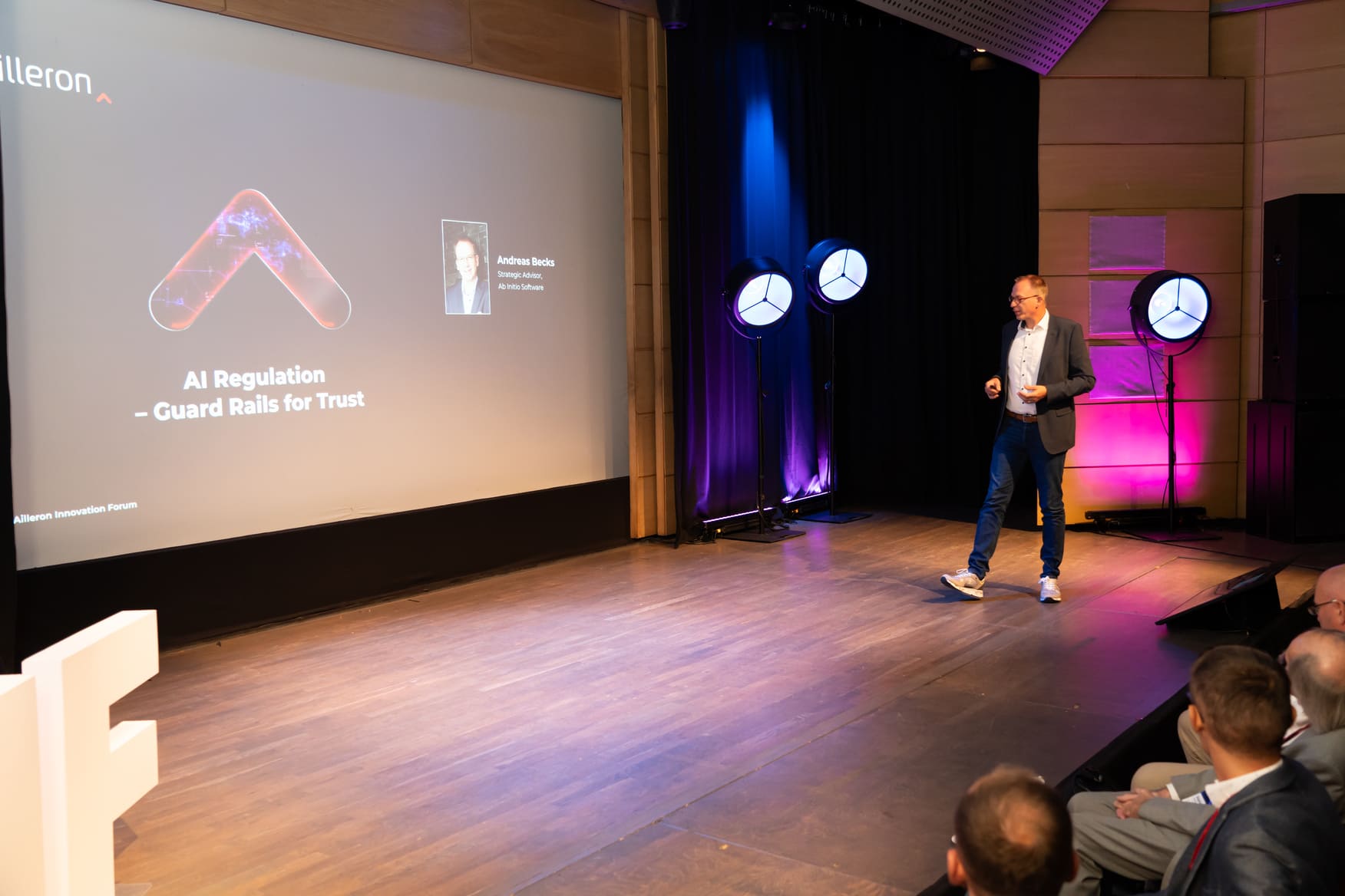 Andreas_Becks__Strategic_Advisor_at_Ab_Initio_Software__speaking_on__AI_Regulation___Guard_Rails_for_Trust__during_Ailleron_Innovation_Forum_2024