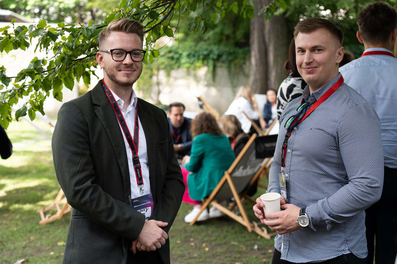 Mikołaj_Al-Jindi__Business_Development_Manager_at_Ailleron__during_networking_time_at_the_Ailleron_Innovation_Forum_2024_fintech_conference